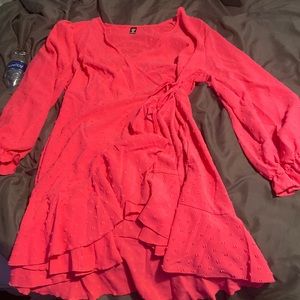 Shein curve brand new pink dress